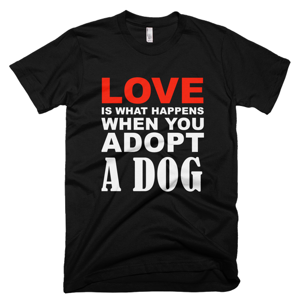 Love Adopted Dogs Black