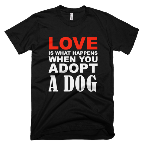 Love Adopted Dogs Black