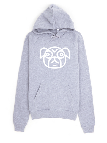 Pug Life Hoodie Grey